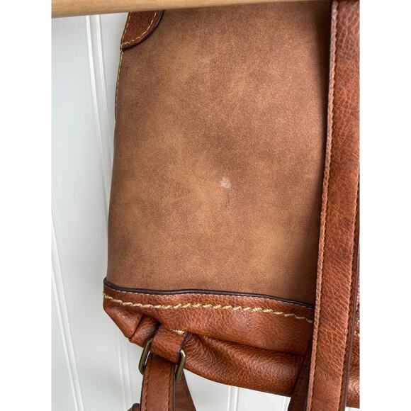 B.O.C. Born Concept Purse Handbag / Backpack, Brown Faux Leather - Picture 5 of 7